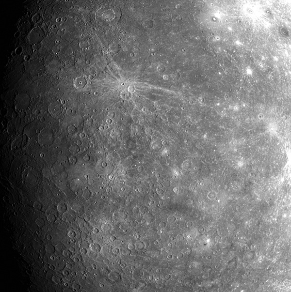 The surface of the Mercury